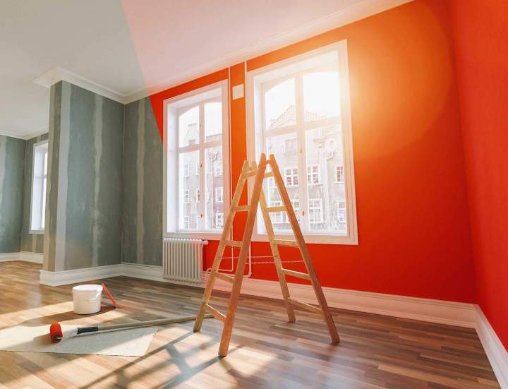 Nous rénovons la peinture de votre appartement.